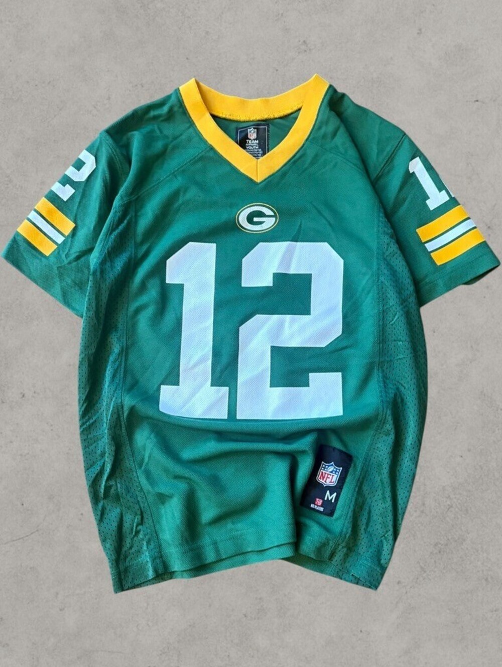 Aaron Rodgers #12 Green Bay Packers NFL Pullover Football Jersey Sz Mens Medium